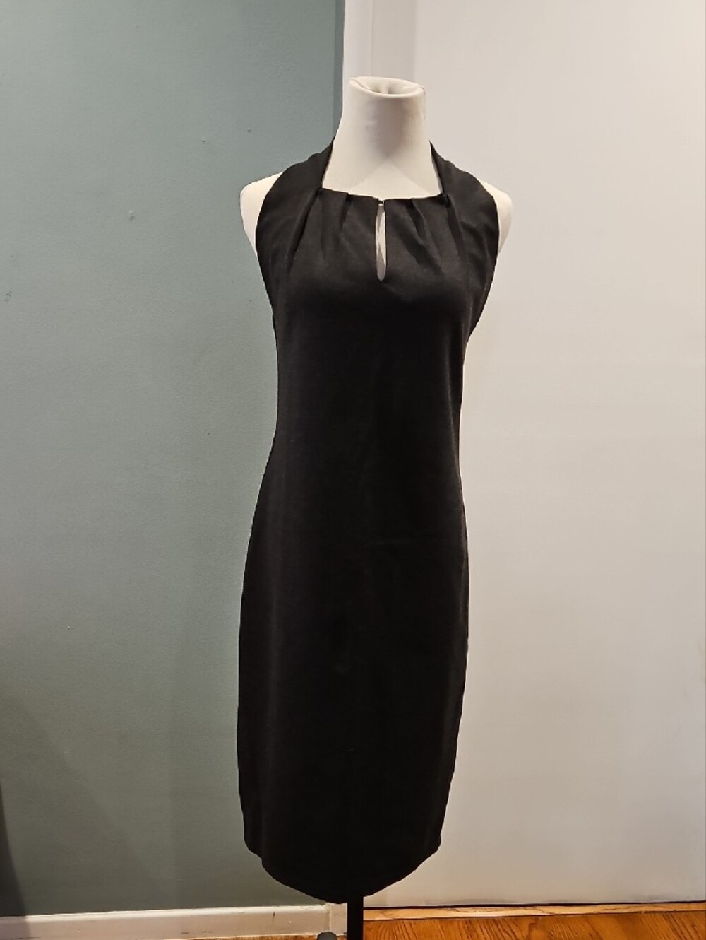 Max Studio Charcoal Grey Body Con Fitted Dress 0255